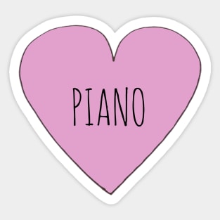 Piano Love Sticker
